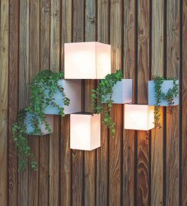 Iluminación pared jardin bizkaia
