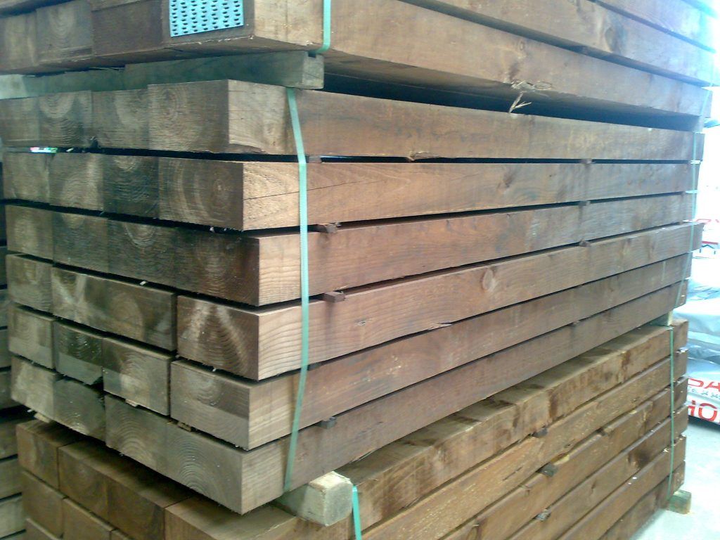 Traviesas de madera ecológica de pino pais vasco